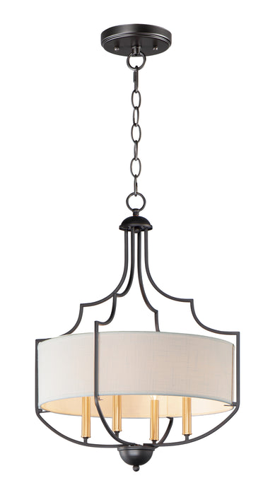 Maxim Savant 4-Light Chandelier Model: 25284WLBZAB