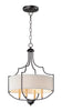 Maxim Savant 4-Light Chandelier Model: 25284WLBZAB