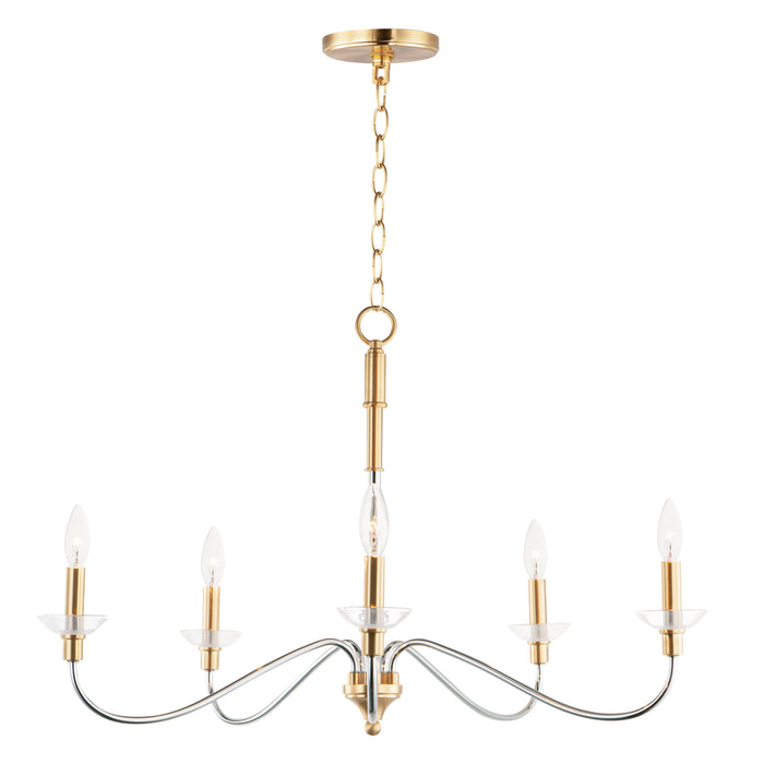 Maxim Clarion 5-Light Chandelier Model: 25375CLPCSBR