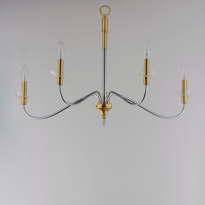 Maxim Clarion 5-Light Chandelier Model: 25375CLPCSBR