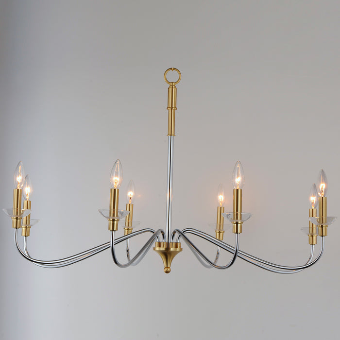 Maxim Clarion 8-Light Chandelier Model: 25378CLPCSBR