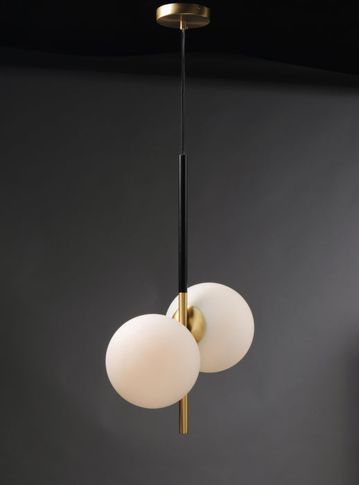 Maxim Vesper 2-Light Pendant Model: 26035SWSBRBK