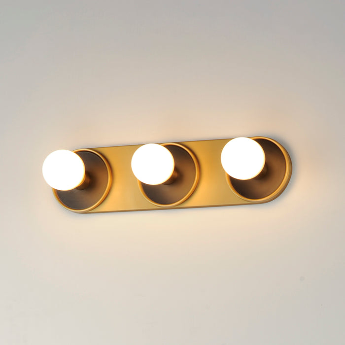 Maxim Hollywood 3-Light Sconce Model: 26093BKNAB