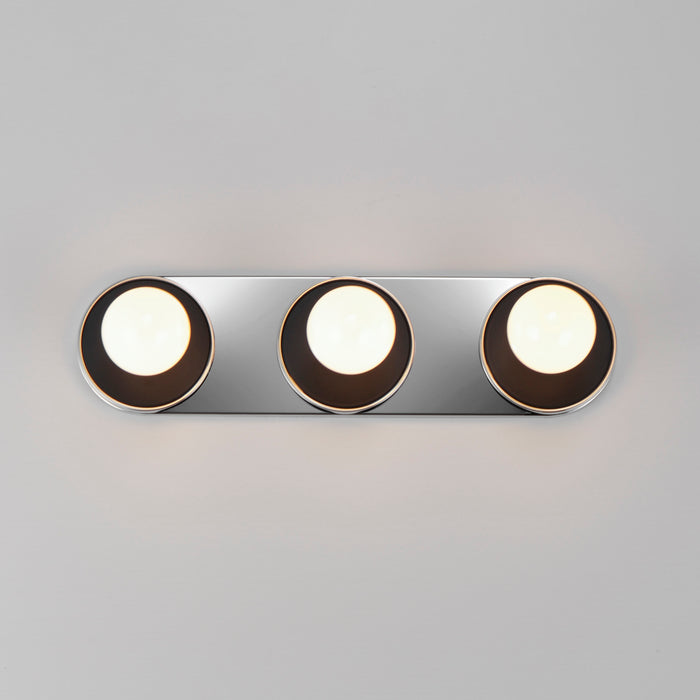 Maxim Hollywood 3-Light Sconce Model: 26093WTBKPC