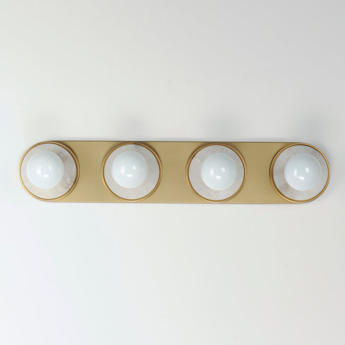 Maxim Hollywood Stone 4-Light Sconce Model: 26094WANAB