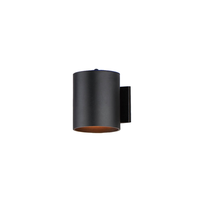 Maxim Outpost 1-Light 6W x 7.25H OD Wall Sconce w/PHC Model: 26106BK/PHC