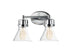 Maxim Seafarer 2-Light Bath Vanity With Bulbs Model: 26112CDPC/BUL