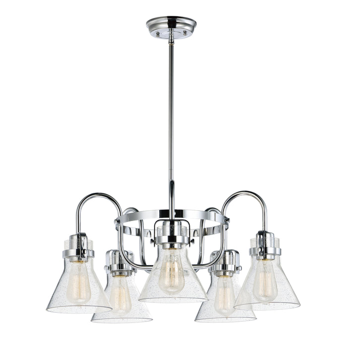 Maxim Seafarer 5-Light Chandelier With Bulbs Model: 26117CDPC/BUL