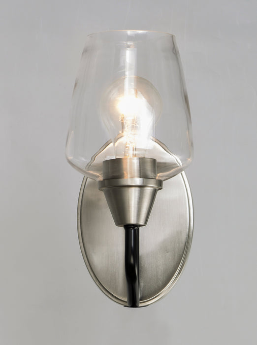 Maxim Goblet 1-Light Wall Sconce Model: 26121CLBKSN