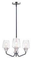 Maxim Goblet 3-Light Chandelier Model: 26124CLBKSN