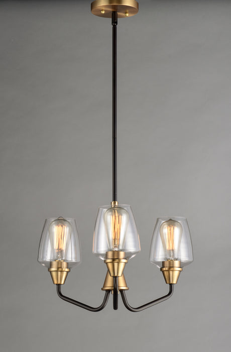 Maxim Goblet 3-Light Chandelier Model: 26124CLBZAB