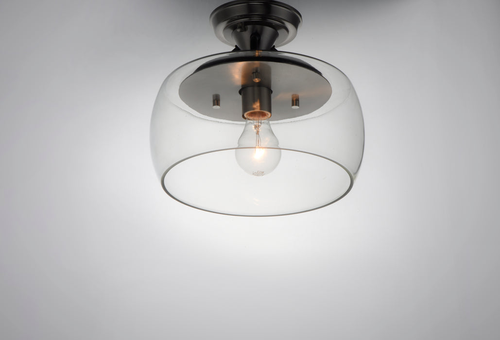 Maxim Goblet 1-Light Semi Flush Mount Model: 26129CLBKSN