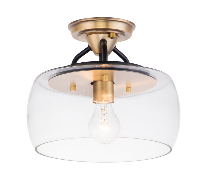 Maxim Goblet 1-Light Semi Flush Mount Model: 26129CLBZAB