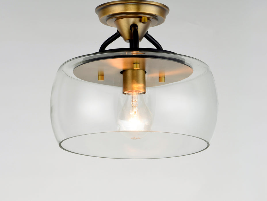 Maxim Goblet 1-Light Semi Flush Mount Model: 26129CLBZAB