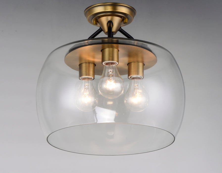 Maxim Goblet 3-Light Semi Flush Mount Model: 26130CLBZAB