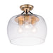 Maxim Goblet 3-Light Semi Flush Mount Model: 26130CLBZAB