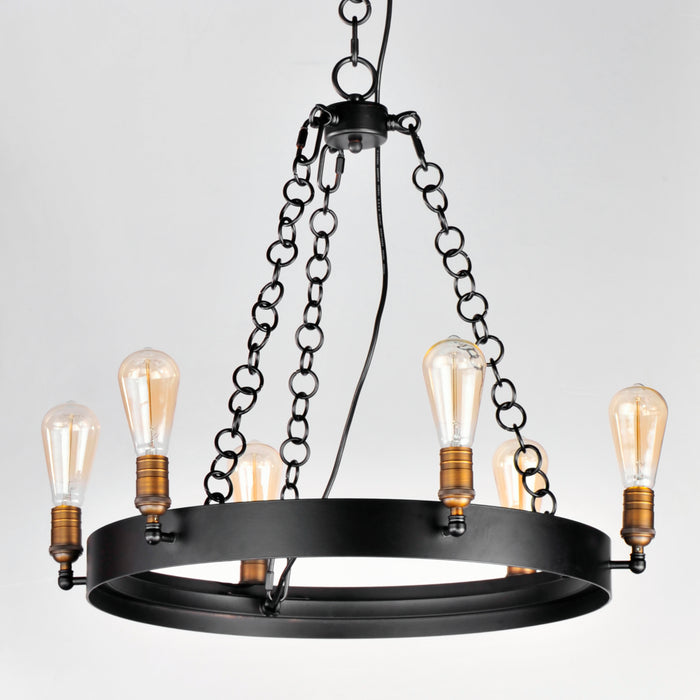 Maxim Noble 6-Light Chandelier Model: 26273BKNAB