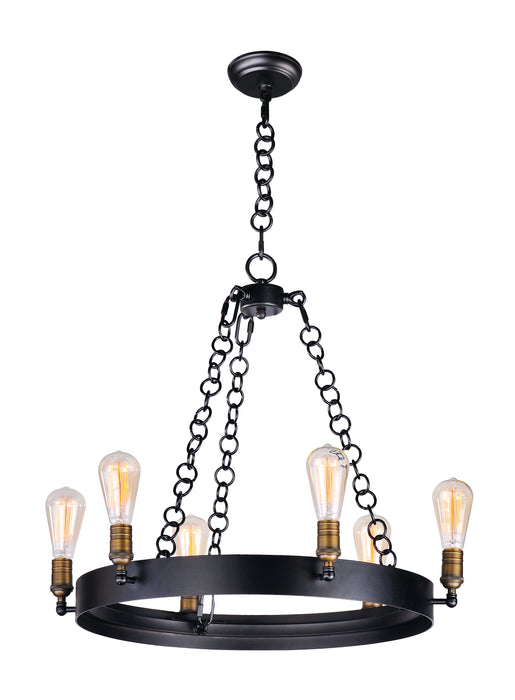 Maxim Noble 6-Light Chandelier Model: 26273BKNAB