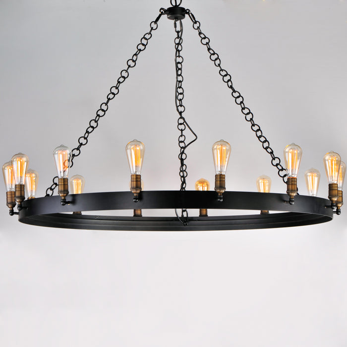 Maxim Noble 14-Light Chandelier Model: 26276BKNAB