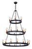 Maxim Noble 30-Light Chandelier w/Bulbs Model: 26278BKNAB/BUL