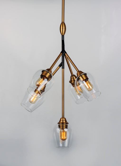 Maxim Savvy 5-Light Pendant Model: 26343CLABBK