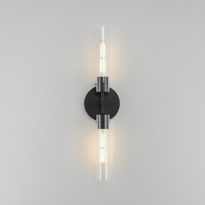 Maxim Equilibrium 2-Light LED Wall Sconce Model: 26370CLBK