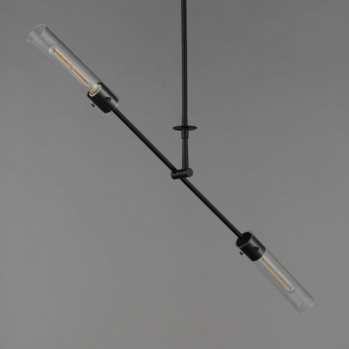 Maxim Equilibrium 2-Light LED Pendant Model: 26372CLBK