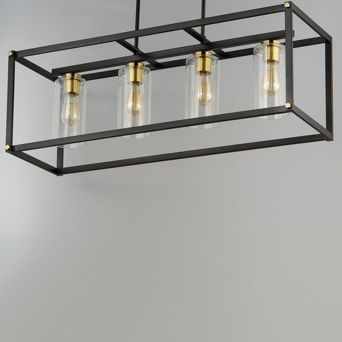 Maxim Capitol 4-Light Linear Pendant Model: 2644BKAB