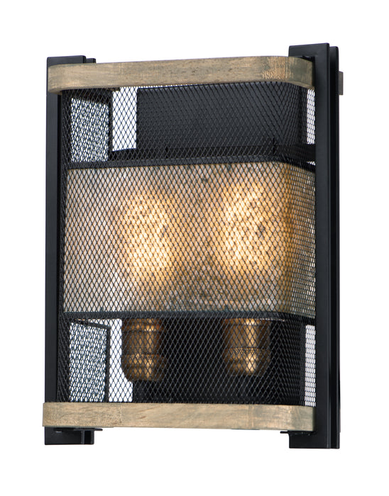 Maxim Boundry 2-Light Wall Sconce Model: 27562BKBWAB