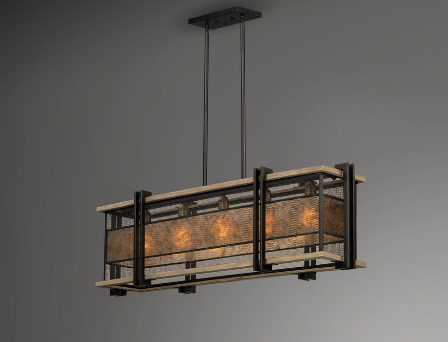 Maxim Boundry 5-Light Linear Pendant Model: 27567BKBWAB