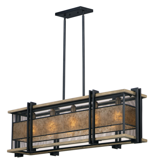 Maxim Boundry 5-Light Linear Pendant Model: 27567BKBWAB