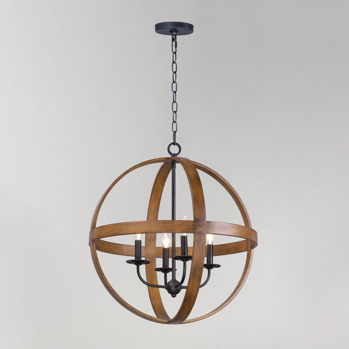 Maxim Compass 4-Light Pendant Model: 27574APBK