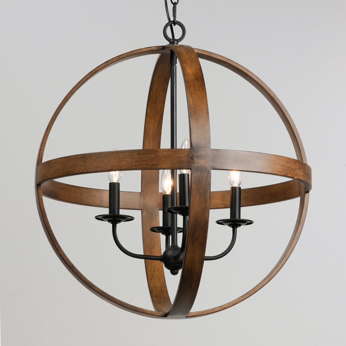 Maxim Compass 4-Light Pendant Model: 27574APBK