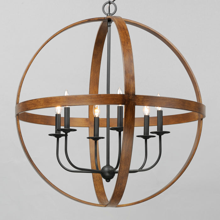 Maxim Compass 6-Light Pendant Model: 27576APBK