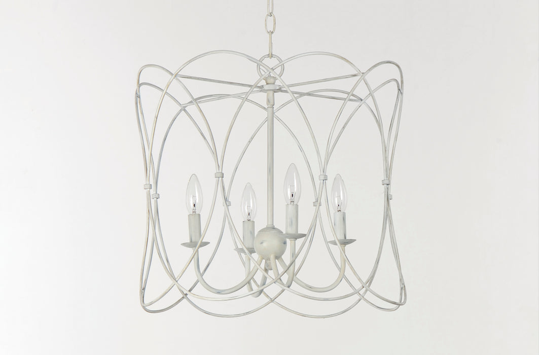 Maxim Trellis 4-Light Chandelier Model: 27594WWT