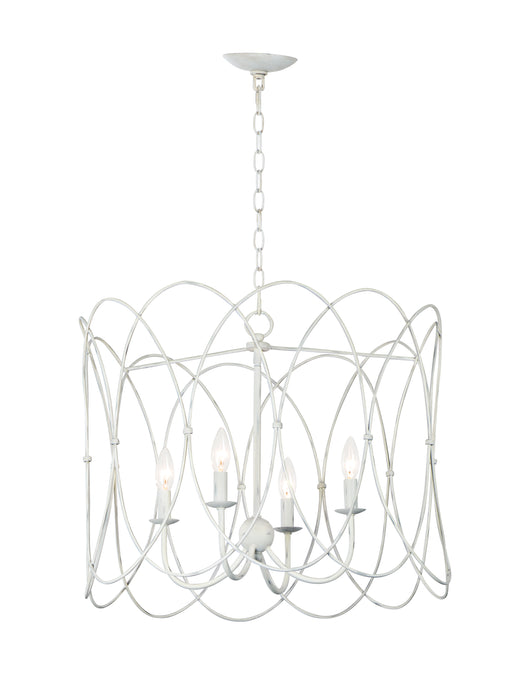 Maxim Trellis 4-Light Chandelier Model: 27594WWT