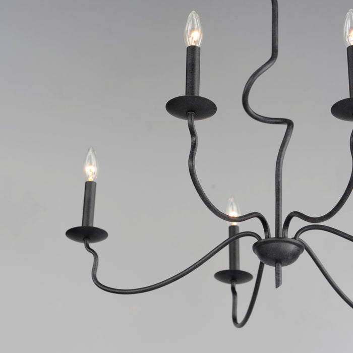 Maxim Padrona 6-Light Chandelier Model: 27706BO