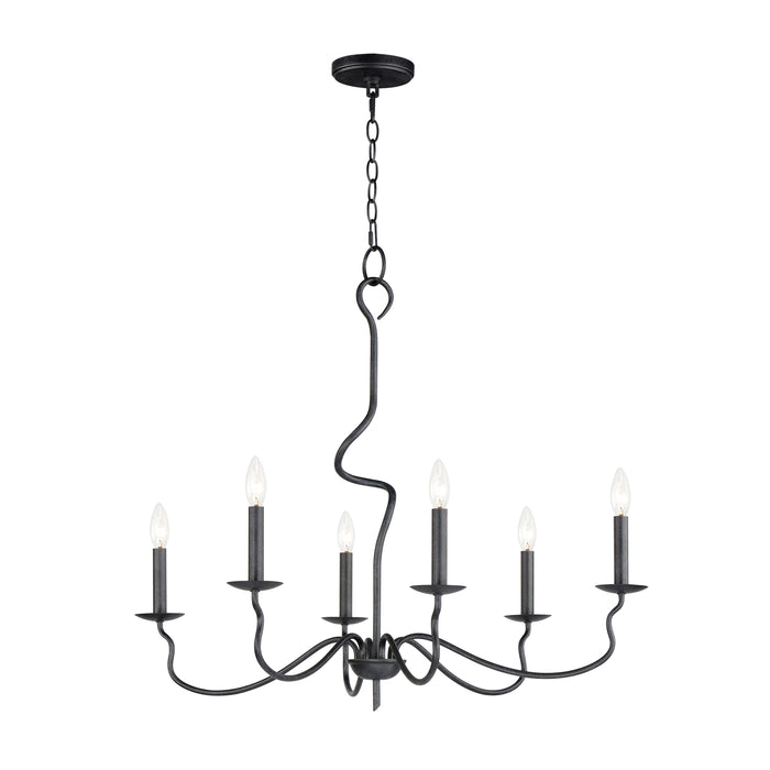 Maxim Padrona 6-Light Chandelier Model: 27706BO