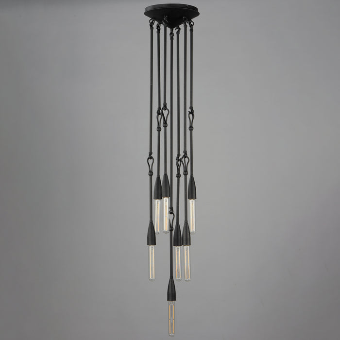 Maxim Pioneer 7-Light Pendant Model: 27716AR