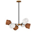 Maxim Akimbo 6-Light Pendant W LED Bulbs Model: 28276DBZAB