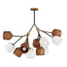 Maxim Akimbo 12-Light Pendant W LED Bulbs Model: 28278DBZAB