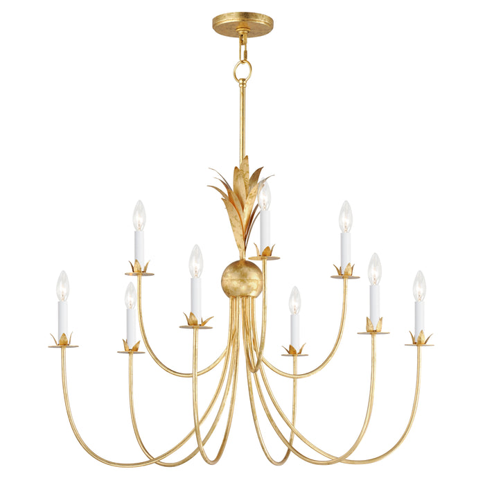 Maxim Paloma 9-Light Chandelier Model: 2889GL