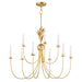 Maxim Paloma 9-Light Chandelier Model: 2889GL