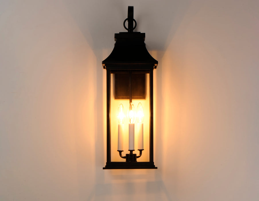 Maxim Vicksburg 3-Light Large Outdoor Wall Sconce Model: 30024CLBK