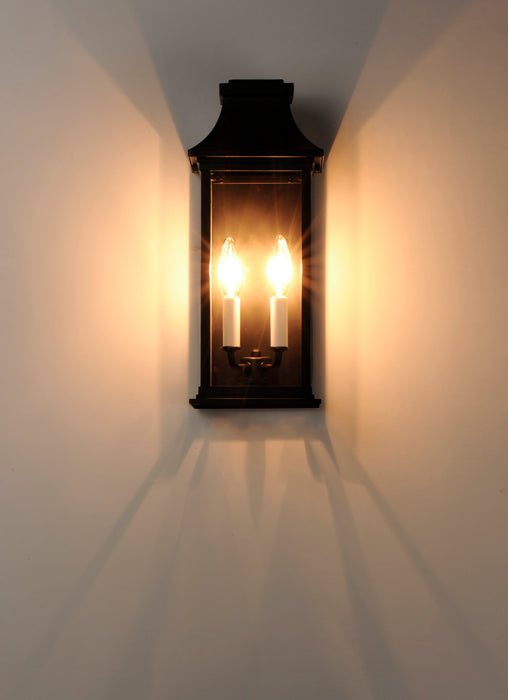 Maxim Vicksburg 2-Light Outdoor Pocket Wall Sconce Model: 30025CLBK