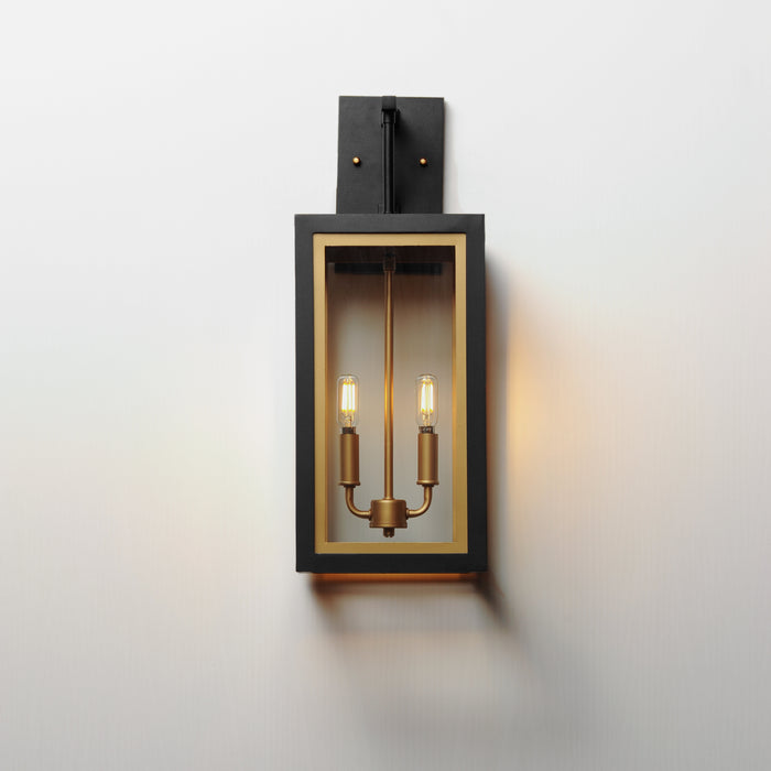 Maxim Neoclass 2-Light Outdoor Sconce Model: 30055CLBKGLD