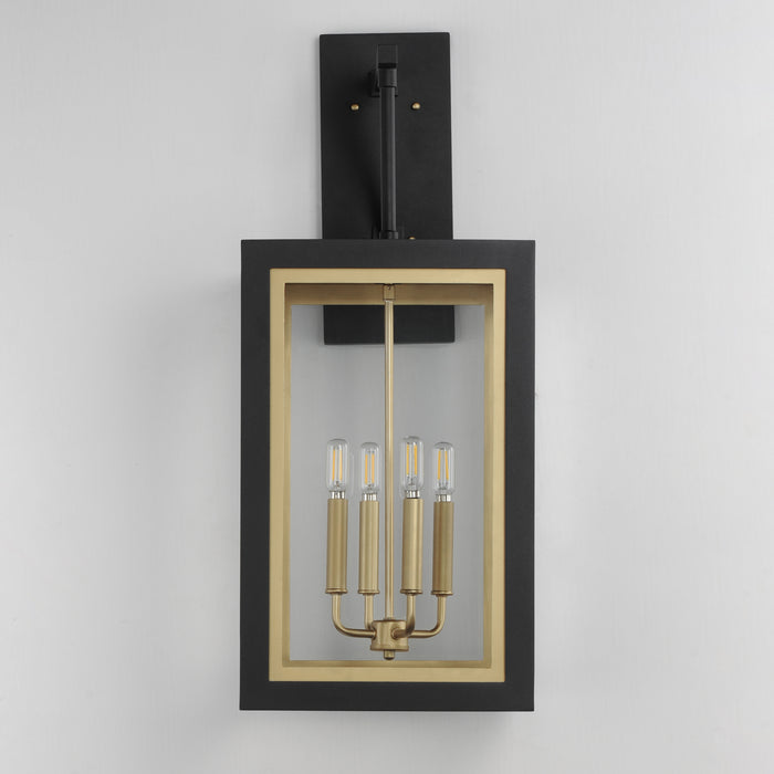 Maxim Neoclass 4-Light Outdoor Wall Sconce Model: 30056CLBKGLD