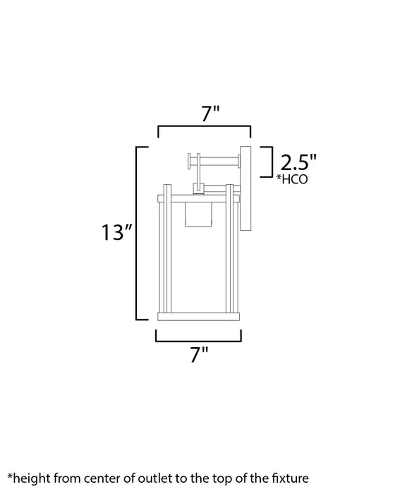 Maxim Belfry 1-Light Wall Sconce Model: 30062CLBK