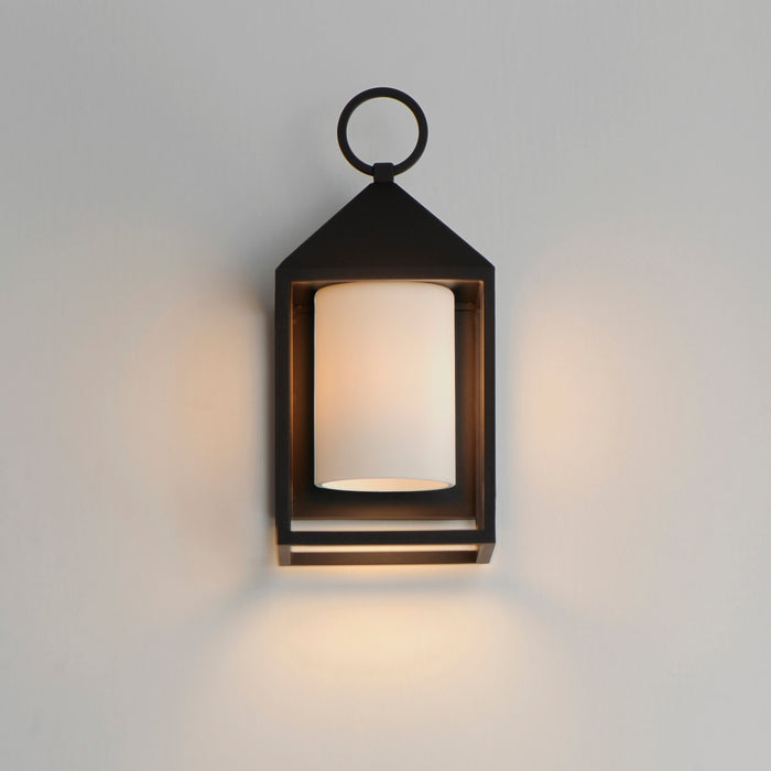 Maxim Aldous 1-Light Small Outdoor Sconce Model: 30071SWBK