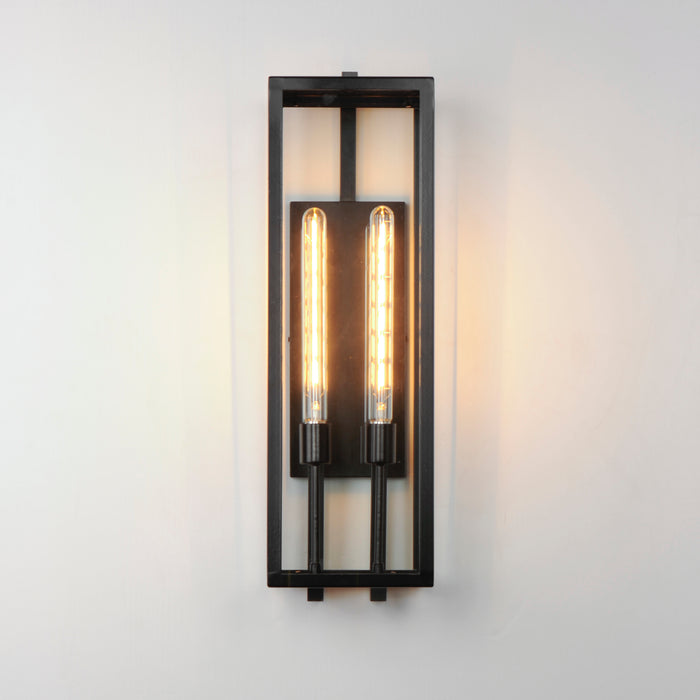 Maxim Catalina 2-Light XL Outdoor Up-Light Wall Sconce Model: 30096CLDBZ